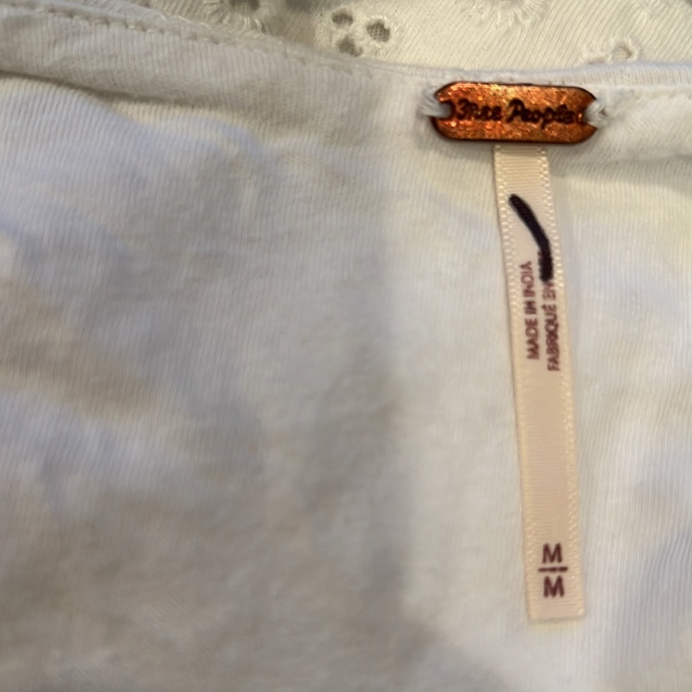 Free People Apricot Eyelet Mini Dress - Picture 8 of 9